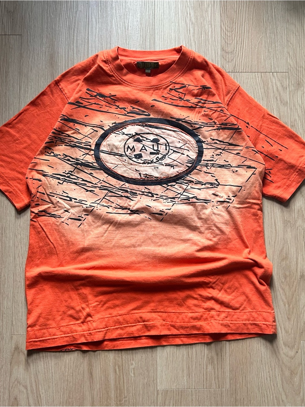 MAUI and Sons Orange Graphic Tee